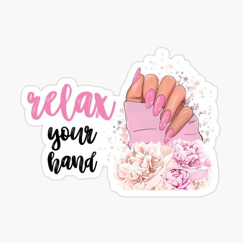 Manicure Quotes, Hand Nails, Nail Quotes, Pink Manicure, Makes You Beautiful, Lash Artist, Quote Stickers, Nail Tech, Fun Nails