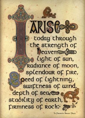 St. Patrick’s Breastplate Faith Reminders, Irish Prayer, Irish Blessings, Four Gospels, Book Of Kells, Irish Pride, False Prophets, Beautiful Prayers, Medieval Manuscript