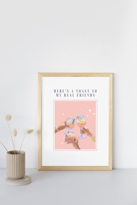 bar art Bar Art, Real Friends, Wall Print, Song Lyrics, Wall Prints, Taylor Swift, Swift, Printed Items, Toast