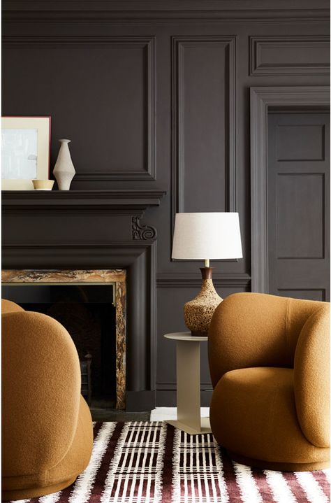 Chocolate Colour Living Space - Inspire Me Western Cottage, Heritage Paint, Brown Paint Colors, Brown Rooms, Red Ochre, Little Greene Paint, Burnt Sienna, Brown Paint, Green Earth