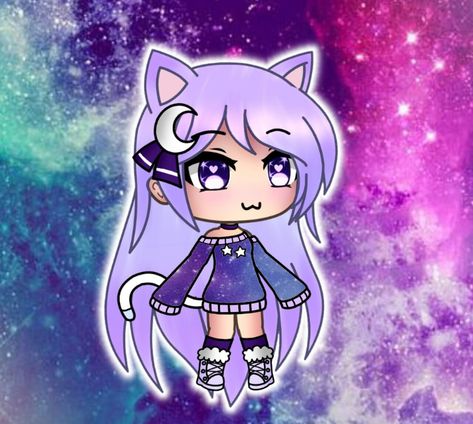 Gacha Life, Anime Character, Purple, Hair, Anime