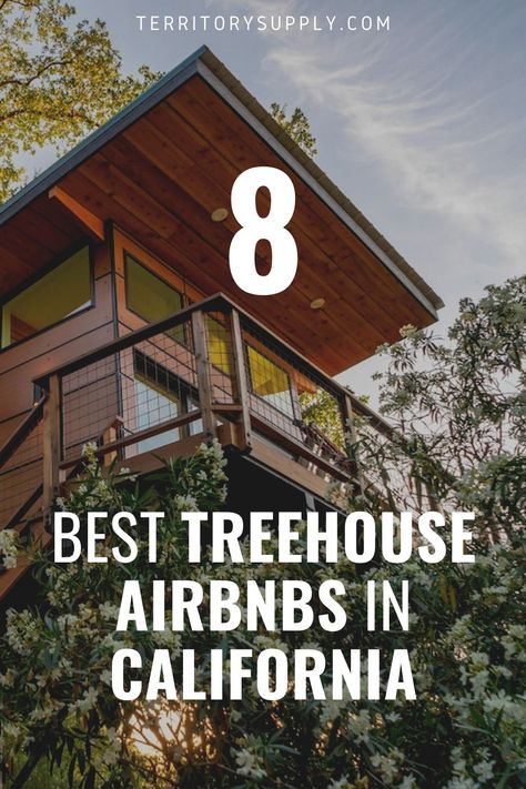 These California treehouse Airbnbs are some of the most fun places to stay on your next adventure to the Golden State. Backpacking Routes, Cabin Aesthetic, Cabin Inspiration, California Mountains, California Destinations, Cool Tree Houses, Best Spa, California Vacation, Getaway Cabins