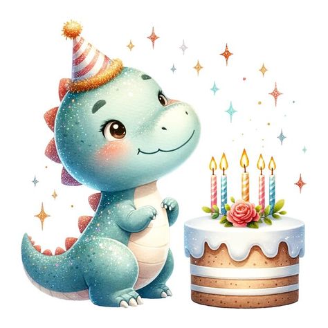 Photo cartoon dinosaur with a birthday c... | Premium Photo #Freepik #photo Dino Birthday Pictures, Cartoon Dinosaurs Cute, Happy Birthday Wishes Dinosaur, Dinosaur Birthday Illustration, Dinosaur Birthday Greetings, Blue Hydrangea Centerpieces, Chinese Dragon Art, Boys First Birthday Cake, Baby Deco