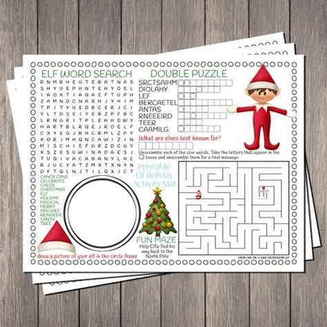 27 free holiday printables - Pretty My Party #free #holiday #printables #christmas Free Holiday Printables, Christmas Puzzles, Gratis Printables, Kids Christmas Party, Wrap Gift, Christmas Tablescape, Christmas School, Holiday Printables, Christmas Classroom