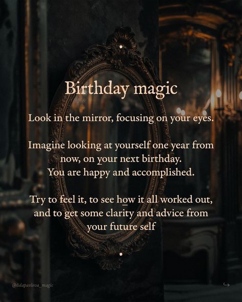 Save now, thank me later🤝🏼 Dedicated to my dear follower from Brazil who requested a post on birthday magic and rituals🪶 Have a fantastic time! With love for all magical beings, Lida Spiritual Birthday Rituals, Spells To Do On Your Birthday, Witchy Birthday Ritual, Witchy Birthday Ideas, Birthday Spells Magic, Witch Birthday Ritual, Birthday Witchcraft, Witchcraft Birthday, Wiccan Birthday