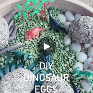 1M views · 36K reactions | 🦖 DIY DINOSAUR EGGS RECIPE🦖

These eggs are so easy to make and my kids had so much fun that they asked me to make another batch!

✨The toy does NOT melt ✨

INGREDIENTS:
✨ 1.5 cups flour
✨ 1.5 cups ground coffee (new or used) 
✨ 3/4 cup salt
✨ 3/4 cup water (plus a few TBSP if needed)

INSTRUCTIONS:

✨Mix dry ingredients first then add the water. Mix until dough becomes soft and mixture will hold together. You might need to add a little bit of extra water. 

✨Form the dough into a flat oval in the palm of your hand and add a mini dinosaur. Cover the top with more dough and form an egg shape with the dough covering the whole dinosaur.

✨Place on baking sheet and bake for 1.5 hours at 200 degrees F. Makes about 5-6 eggs. Let eggs cool before handling.

✨SAVE✨ thi Diy Dinosaur Eggs, Diy Dinosaur, Dinosaur Eggs, Eggs Recipe, Camp Ideas, Crafty Gifts, Ground Coffee, Palm Of Your Hand, An Egg