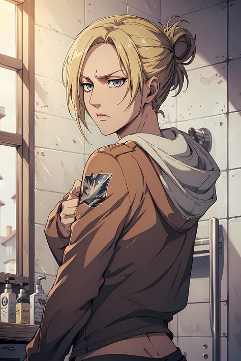 Annie Leonhardt Wallpapers, Female Titan, Annie Leonhardt, Akali League Of Legends, Madara Wallpaper, Eren Aot, Annie Leonhart, Anime Toon, Bleach Fanart