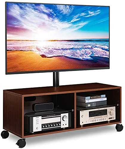 Tv Media Center, Tv Stand Height, Floor Tv Stand, Rolling Tv Stand, Tv Stand On Wheels, Tabletop Tv Stand, Oak Tv Stand, Wood Entertainment Center, Tv Entertainment Centers