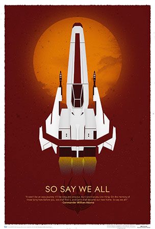 Battlestar Galactica So Say We All 10th Anniversary Poster Battlestar Galactica Ship, Battlestar Galactica 1978, Anniversary Poster, Katee Sackhoff, Ralph Mcquarrie, Anniversary Art, Sci Fi Tv, Plate Wall Decor, Battle Star