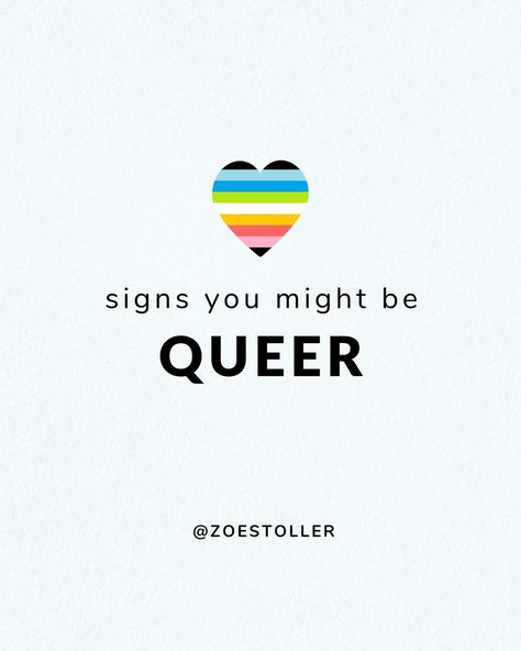 Have you ever wondered whether you might be queer? 🏳️‍🌈 The word queer is a wonderfully broad label that describes any non-straight and/or non-cisgender identity! It can be an umbrella term for any and all LGBTQ+ identities (including both sexuality and gender), as well as an independent label that people use to describe their experiences. ✨ The label queer has evolved a *lot* over time — from being used solely to mean “strange,” to being used as a derogatory term for the LGBTQ+ community,... Gender Queer, Queer Infographic, Dyke Aesthetic, Queer Activism, Queer Meaning, Queer Slogans, Queer Rights, Umbrella Term, Have You Ever