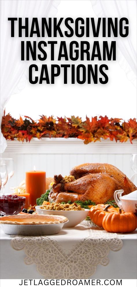 A cozy Thanksgiving table setup with a festive centerpiece and handwritten Thanksgiving captions for social media inspiration. Captions Thanksgiving, Thanksgiving Captions For Instagram, Thanksgiving Captions, Thanksgiving Quotes Family, East Coast Fall, Thanksgiving Puns, Thanksgiving Quotes Funny, Fall Destinations, Thankful Quotes