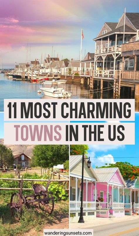 20 Most Charming Towns in the US Cute Towns In America, Best Small Towns To Visit In The Fall, Small Town Weekend Getaways, Prettiest Cities In The Us, Quaint Towns In America, Charming Small Towns, Best Beach Towns To Live In Us, Interesting Places To Visit In The Us, Hallmark Towns To Visit