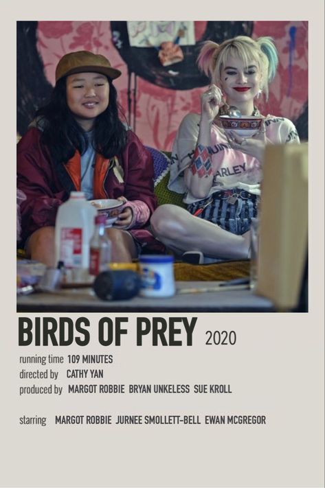 Birds Of Prey Movie Poster, Birds Of Prey Poster, Harley Quinn Poster, Birds Of Prey Movie, Prey Movie, Birds Of Prey Harley Quinn, The Birds Of Prey, Indie Movie Posters, Photographie Indie