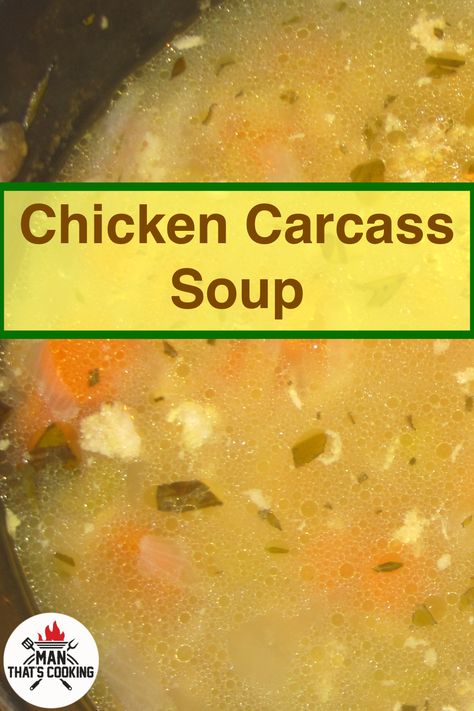 Rotisserie Chicken Carcass Soup, Instant Pot Chicken Carcass Soup, Chicken Soup From Carcass How To Make, Boiling Chicken Carcass For Soup, Chicken Soup From Bones, Chicken Carcass Soup, Meal Prep Bowls, Chicken Soup Recipes, Cooking Ingredients