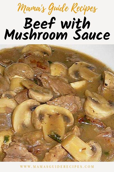 Beef With Mushroom Sauce, Beef And Mushroom Recipe, Bbq Pork Spare Ribs, Beef Gravy Recipe, Beef With Mushroom, Ketosis Diet Recipes, Easy Vegetable Recipes, Mushroom Sauce Recipe, Tikka Masala Recipe