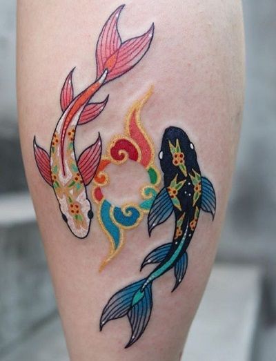 Latest 50 Koi Fish Tattoo Designs with Meaning For Men and Women Fish Tattoo Meaning, Pisces Fish Tattoos, Small Fish Tattoos, Koi Fish Tattoos, Pisces Tattoo Designs, Homemade Tattoos, Pisces Tattoos, Tattoo Prices, Koi Tattoo