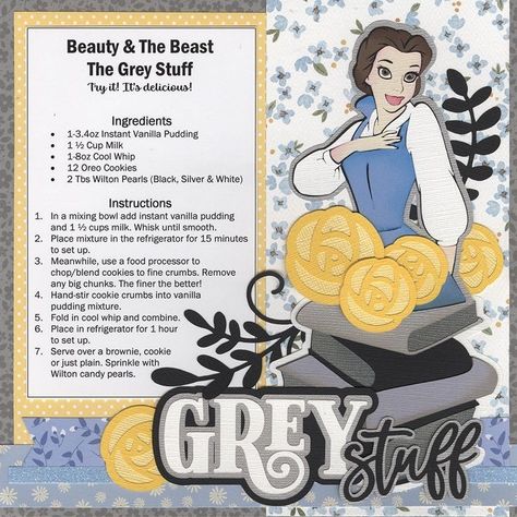 Grey Stuff Recipe Disney, Disney Baking Recipes, The Grey Stuff Recipe, Gray Stuff Recipe, Fandom Recipes, Cartoon Recipe, The Grey Stuff, Movie Recipes, Disney Themed Movie Night