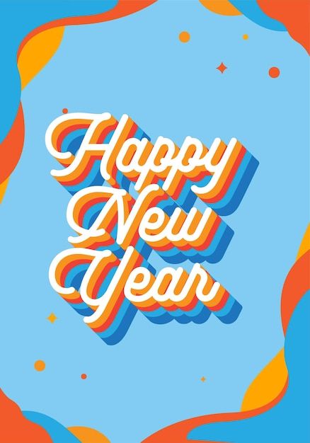 Happy new year lettering | Premium Vector #Freepik #vector #happy-new-year-party #happy-new-year-lettering #new-year-s-eve #new-year-party Happy New Year Font, Happy New Year Lettering, New Year Lettering, Happy New Year Typography, Nye 2023, Happy New Year Signs, Happy New Year Letter, New Year Typography, Year Poster