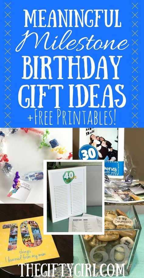 If you are trying to think of a gift for a big birthday milestone, here are some creative unique and meaningful milestone birthday gift ideas. #milestonebirthday #birthdaygiftideas #60thbirthday #40thbirthday #70thbirthday #giftideas #creativegiftideas #meaningfulgiftideas #sweet16 #18thbirthday #graduationgiftideas #graduation Ideas For Father's Day, Milestone Birthday Gifts, Diy Gifts For Mom, Birthday Milestone, 70th Birthday Gifts, Mom Bloggers, Milestone Birthday, Presents For Mom, Birthday Diy