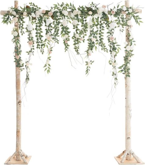 Wedding Backdrop Reception, White Ceremony, Ceremony Arbor, Backdrop Floral, Eucalyptus Stems, Reception Backdrop, Wedding Reception Backdrop, Wedding Notes, Rose Corsage