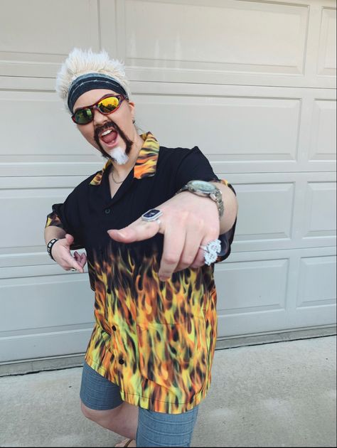 Halloween Costume Ideas For Guys, Costume Ideas For Guys, Olympics Costume, Men Halloween Costumes, Halloween Costumes Easy, Solo Costume, Men Halloween, Guy Fieri, Dirty Thirty