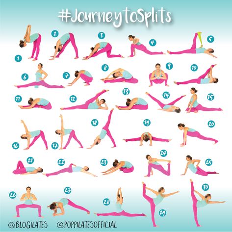 30 Days & 30 Stretches to Splits! #JourneytoSplits – Blogilates Splits Challenge, Beginner Pilates, Dance Stretches, Yoga Ashtanga, Beginner Workouts, How To Do Splits, Pilates Video, Stretches For Flexibility, Trening Fitness