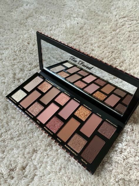 Makeup Palette Collection, Too Faced Palette, Nude Eyeshadow Palette, Sparkly Makeup, Buy Makeup, Makeup Pallets, Eye Palettes, Makeup Eyeshadow Palette, Makeup Shades