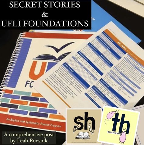 Secret Stories Activities, Science Of Reading Word Work, Ufli Foundations Organization, Ufli Foundations Activities, Ufli Foundations 2nd Grade, Ufli Foundations First Grade, Ufli Activities, Ufli Foundations Kindergarten, Secret Stories Phonics