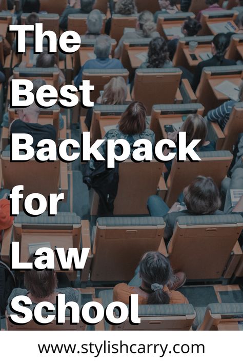 Looking for the BEST backpack for law school? I've surveyed real law students to figure out their top choices for law school backpacks, totes, messenger bags, and rolling bags. Check out the results of the survey and my top picks for best law school bag here! Law Student Bag, Law School Backpack, Law School Bag, Law Students, Rolling Bag, Law Books, College Backpack, College Bags, Student Bag