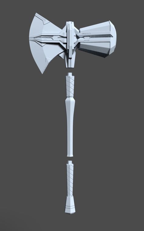 Diy Trident, Black Thor, Storm Breaker, Balinese Tattoo, Thor Wallpaper, Foam Props, Blender Models, Marvel Artwork, Thor's Hammer