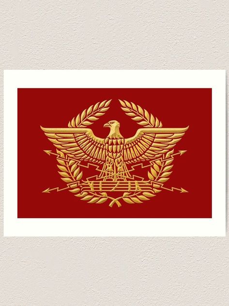 Gold Roman Aquila Eagle Art Print Roman Eagle, Eagle Art, Roman History, Buy Gold, Gold Color, Tapestry, Art Print, Art Prints, History