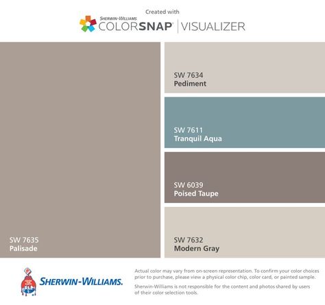 Sherwin Williams Accessible Beige, Poised Taupe, Divine White, Color Visualizer, Coastal Paint, Paint Palettes, Accessible Beige, Paint Color Schemes, House Color Schemes