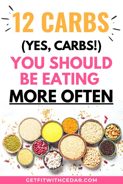 healthy carbs list Healthy Carbs List, Carbs List, No Carb Food List, Balanced Diet Plan, Good Carbs, High Carb Foods, Best Fat Burning Foods, Healthy Carbs, Carbohydrates Food