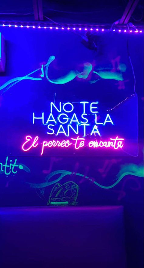 Urban Party, Anuel Aa Wallpaper, Spanglish Quotes, Salon Suites Decor, Neon Quotes, Jelly Wallpaper, Neon Words, I Love You God, Artist Wall