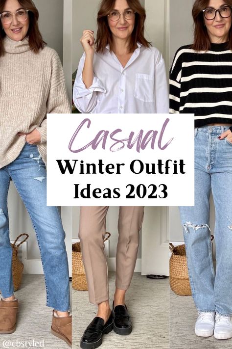 Winter Clothes Outfits Casual, Winter Outfits 2023 Minimalist, Women’s Casual Winter Fashion 2023, Trend Outfit 2023 Winter, Ladies Winter Outfits 2023, Casual Wear Trend 2023, Women Fashion 2023 Winter, Casual Winter Looks 2023, Womens Autumn Outfits 2023