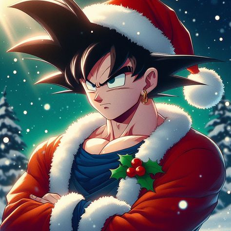 Goku Christmas Pfp, Dragon Ball Christmas Pfp, Dragonball Christmas, Goku Wallpaper Hd, Christmas Dragon Ball, Dragon Ball Christmas Wallpaper, Goku Christmas, Dragon Ball Christmas, Dragon Ball Z Christmas