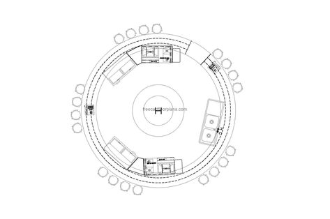 circular bar min Round Cafe Plan, Circle Bar Design, Circular Bar Design, Round Bar Design, Coffee Bar Cafe, Circular Kitchen, Cafeteria Plan, Soda Fountain Machine, Open Kitchen Restaurant