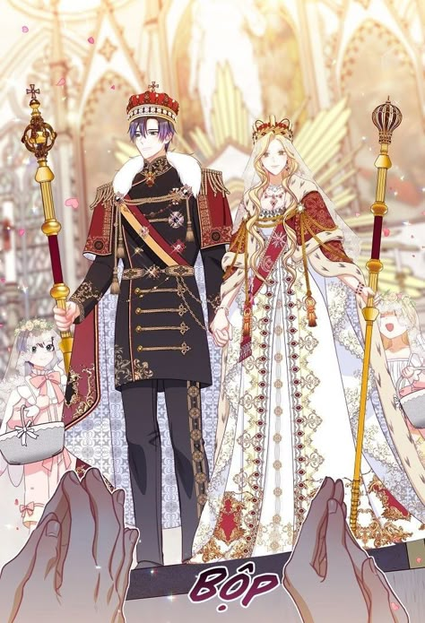 Empress Dress, Animated Clothes, Anime Hands, Manga Couple, The Coronation, Anime Family, Manga Books, Character Poses, Shoujo Manga