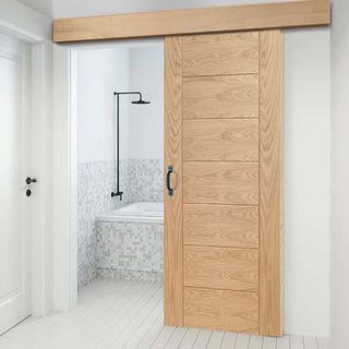 Minimalist Door Design, Minimalist Sliding Door, Doors As Room Dividers, Wardrobe Sliding Doors, Sliding Bathroom Doors, Single Sliding Door, Wardrobe Sliding, Doors Wardrobe, Modern Sliding Barn Door