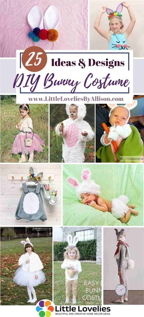 Bunnies are always so adorable and dressed like one, you become adorable too. There are really easy costumes that you can use for your party costumes and there are pretty easy steps to make them. After in-depth research, I was able to find a couple of DIY bunny costume projects that you can make for kids and adults. You May Also Like:22 DIY Superman Costumes - How To Make A Superman Suit 1. #bunny #costume Bunny Costume Kids Diy, Toddler Bunny Costume Diy, Diy Bunny Costume Kids, Diy Rabbit Costume, Rabbit Costume Diy, Diy Bunny Costume, Bunny Diy Costume, Christmas Story Bunny Costume, Easter Costumes For Kids