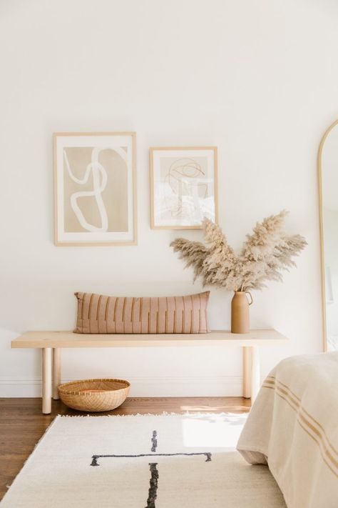 I feel like I have a six station on Calm neutral colors as of late. Simply looking at this room kid with a simple artwork and the good lighting coming in from the open bay window give me a sense of relaxation and peace. - - - #wooden #interiordesign #interiordecor #homedesign #furniture #interior #decor #decoration #design #bedroomdecor #bedroomdesign #bedroomideas #bedroom #bedroomdecoration #bedroominspiration #bedroominterior #art #artwork #elegant #elegance Monochromatic Room, Diy Home Decor For Apartments, Beautiful Bathtubs, Interior Design Per La Casa, Hiasan Bilik Tidur, Camille Styles, Meditation Space, Design Del Prodotto, Decor Minimalist