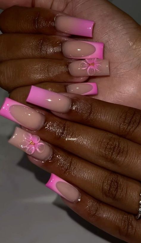 Swirl Nail Designs Square, Swirly Nail Designs Square, Nail Swirl Designs Simple Square, Pink Swirl Nails Square, Swirly Nail Designs Pink, Nail Inspo Square Long, Nail Inspo Square, Gel X Nail, Girly Acrylic