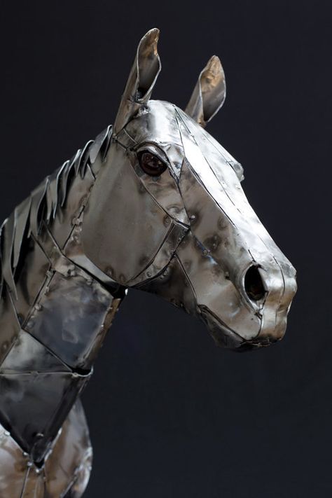 Stick Welding Projects, Contemporary Wildlife Art, Metal Horse Sculptures, Stick Welding, Welded Metal Projects, Steel Welding, Metal Horse, Welding Art Projects, Sculpture Metal