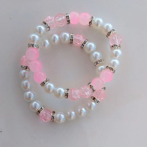 Sugar Rose Sparkle Bracelets 🍬🌹✨️ Elegance in Pink and Pearl - handcrafted with love by Marbles_Treasuree ✨️💗Perfect for a touch of class of any outfit • DM TO PLACE IN YOUR ORDERS If viewing follows:@marbles_treasuree for more styles & accessories!🌸beaded bracelets, necklaces,rings, and anklets.🫶🫶 IG:@marbles_treasuree📸 Marble Beads Bracelet, Sugar Rose, Sparkle Bracelet, Beads Bracelet, Ring Necklace, Anklets, With Love, Marble, Beaded Bracelets