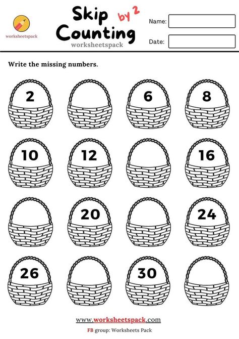 Counting numbers worksheets. Count By 2, Skip Counting Worksheets, Counting By 2, Skip Counting By 2, Counting By 2's, Kindergarten Addition Worksheets, Name Tracing Worksheets, Maths Paper, Counting Worksheets