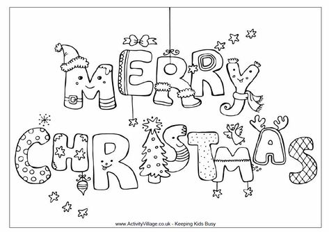 Christmas Coloring Pages For Adults - AZ Coloring Pages Merry Christmas Coloring Pages, Christmas Colouring Pages, Free Christmas Coloring Pages, Christmas Coloring Sheets, Printable Christmas Coloring Pages, Free Christmas Printables, Christmas Coloring, Printable Christmas Cards, Christmas Printable