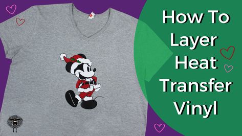 How To Layer Heat Transfer Vinyl (aka HTV) on One Design - Conquer Your Cricut, Cameo & ScanNCut Confusion! Cricut Heat Transfer Vinyl, Layered Vinyl, Htv Vinyl, Holiday Stickers, Diy Decor Crafts, Supply List, Black Sheep, Glitter Vinyl, Scan N Cut