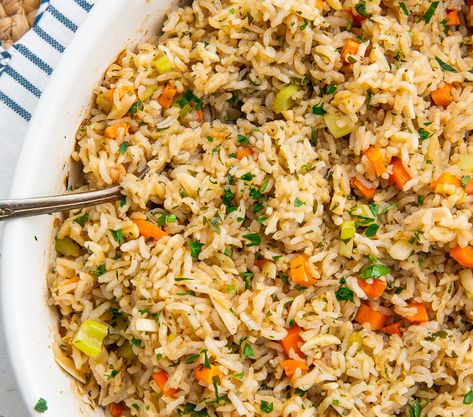 Pilaf Rice, Buttery Rice, Side Dishes For Fish, Side Dishes For Ham, 40 Aprons, Rice Pilaf Recipe, Rice Side Dish Recipes, Pilaf Recipes, Rice Side Dishes