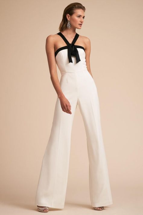 White Jumpsuits, Full Closet, Slim Jumpsuit, Colorful Jumpsuit, Bridal Design, Halter Jumpsuit, Jumpsuits And Rompers, White Jumpsuit, Long Jumpsuits