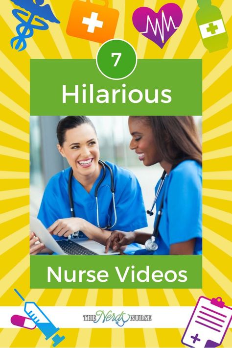 7 Hilarious Nurse Videos That Make Your Day Better Nursing Student Quotes, Nursing School Supplies, Nclex Study Plan, Nerdy Nurse, Coworker Humor, Nursing Humor, Nurse Tattoo, Nursing School Humor, Make Your Day Better